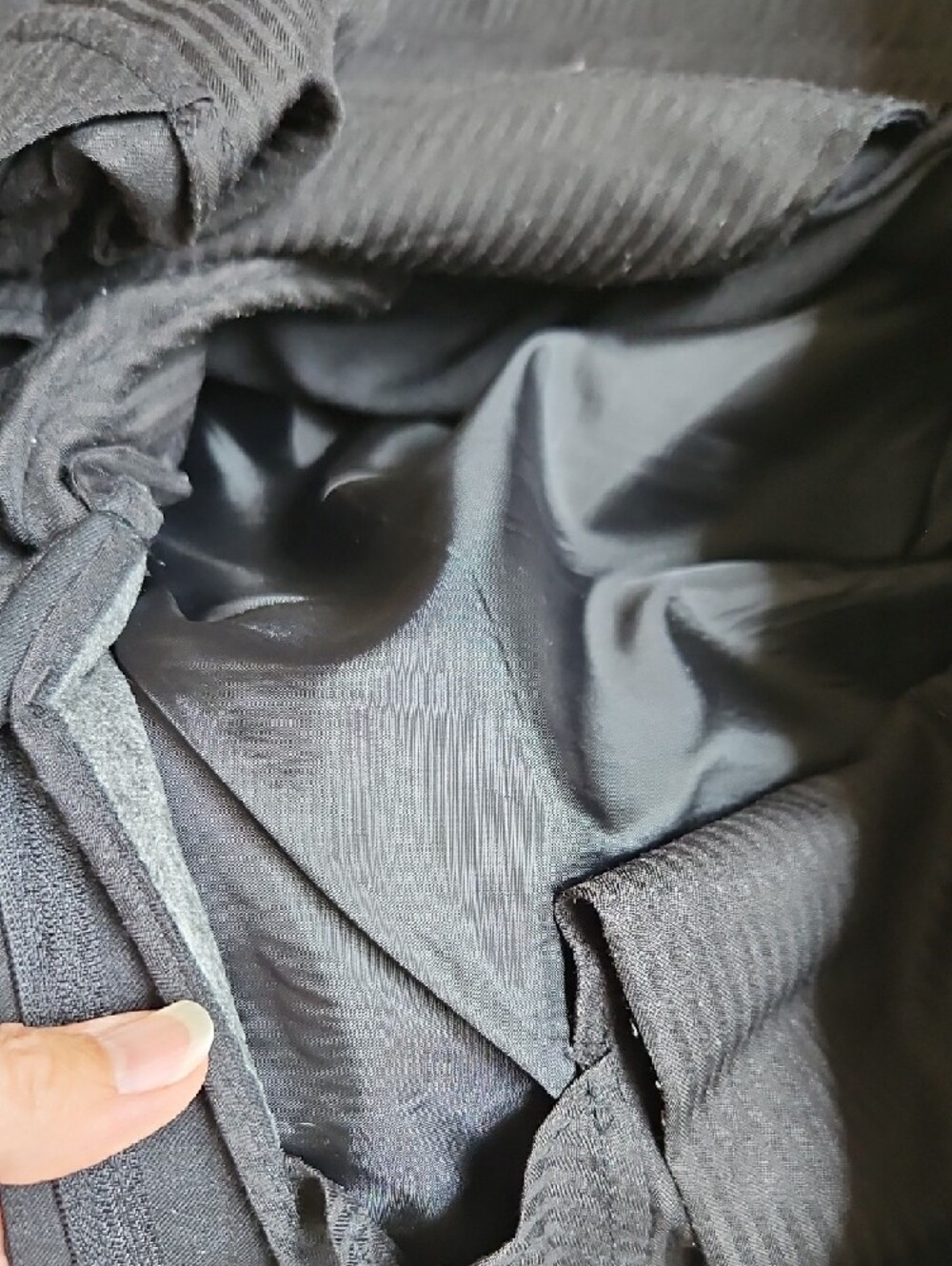 Custom Made Size 36x32 Men's Black Dress Pants Wool With Satin Lining - Picture 7 of 10